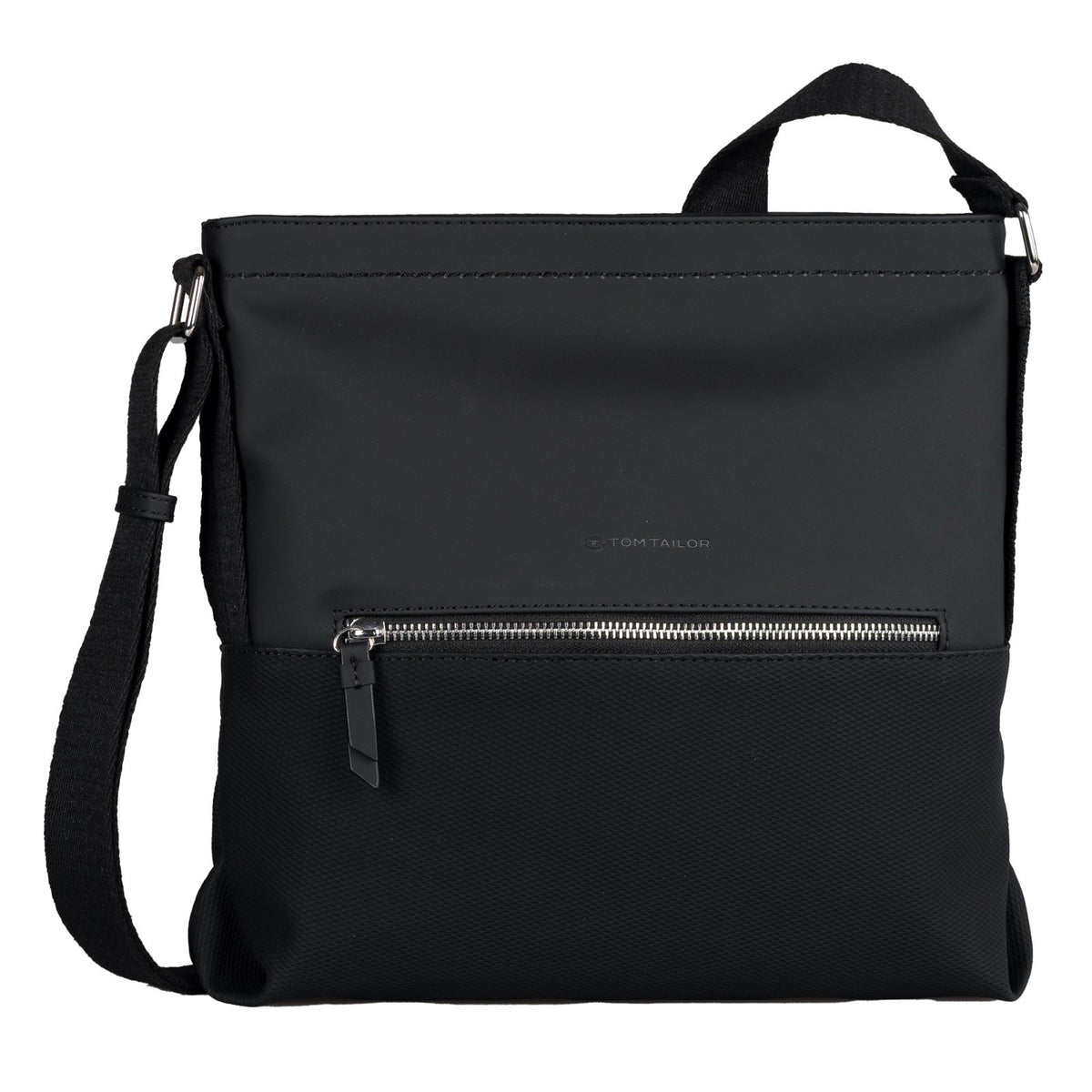 Tom Tailor Umhängetasche Erin Damen – mittelgroß 30x9x30 cm – 6 Fächer – Schultertasche casual Style Handtasche schwarz