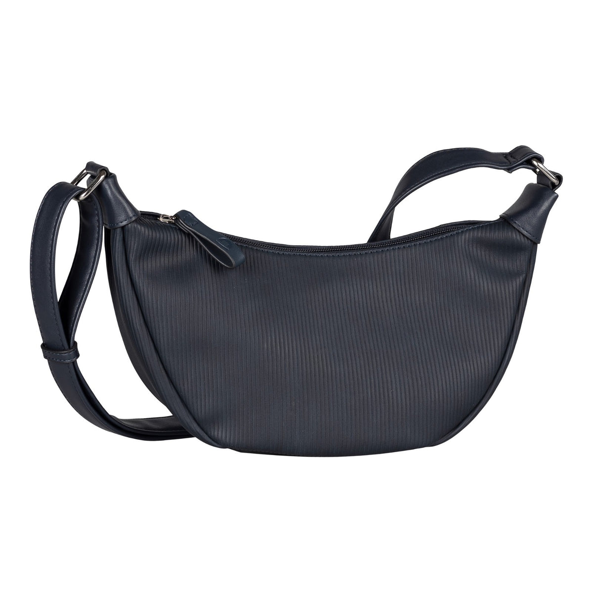 Tom Tailor Denim Liriel Cord Cross Bag M – Damen Umhängetasche aus PU mit Reißverschluss und verstellbarem Schulterriemen Handtasche dark blue