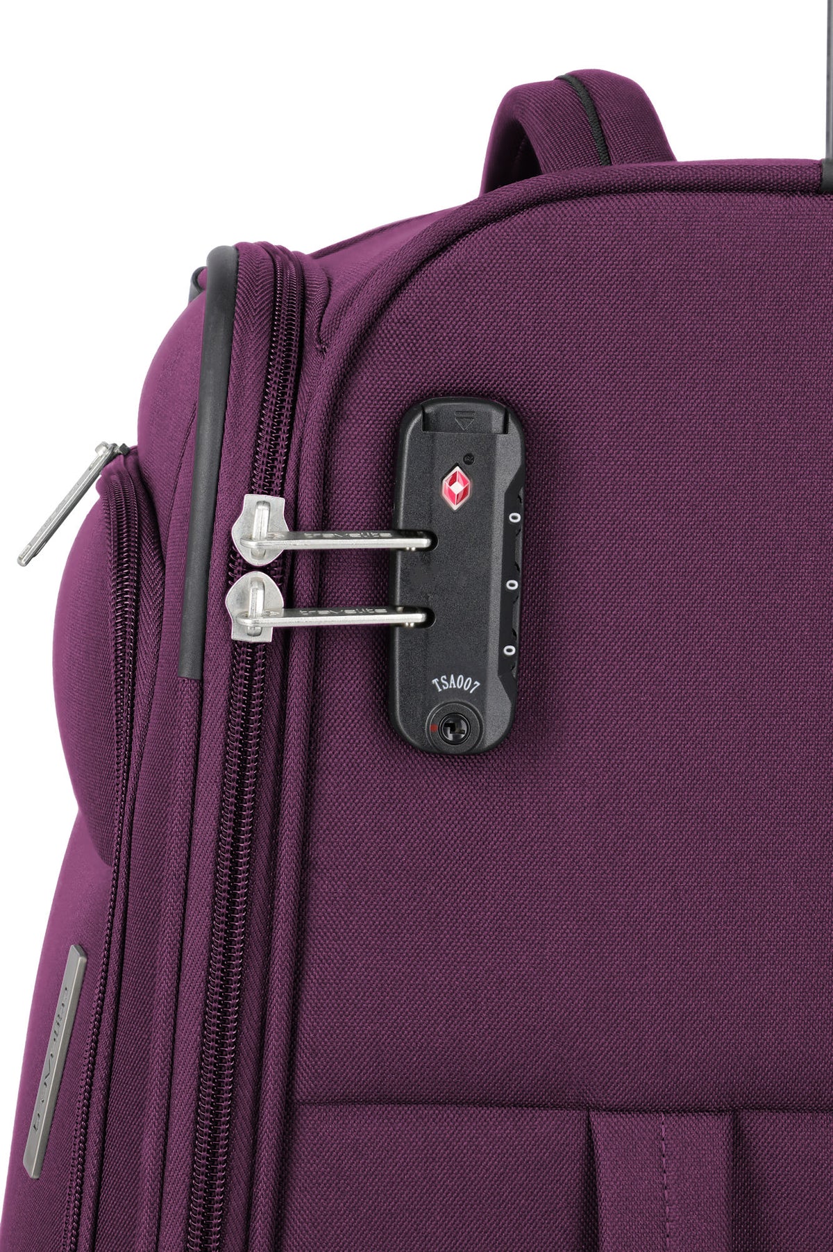 Travelite Priego Trolley L 77 cm – Großer Reisekoffer mit 4 Rollen & 90 L Volumen berry