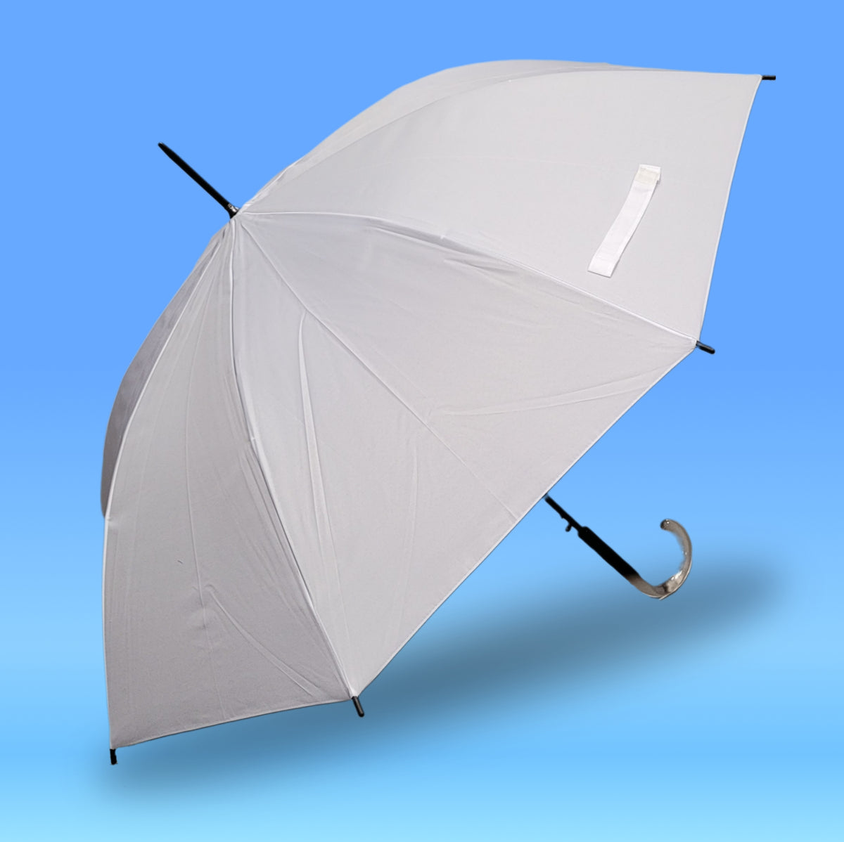Hochzeitsschirm Weiß Ø105cm – Automatik Stockschirm für Braut & Damen