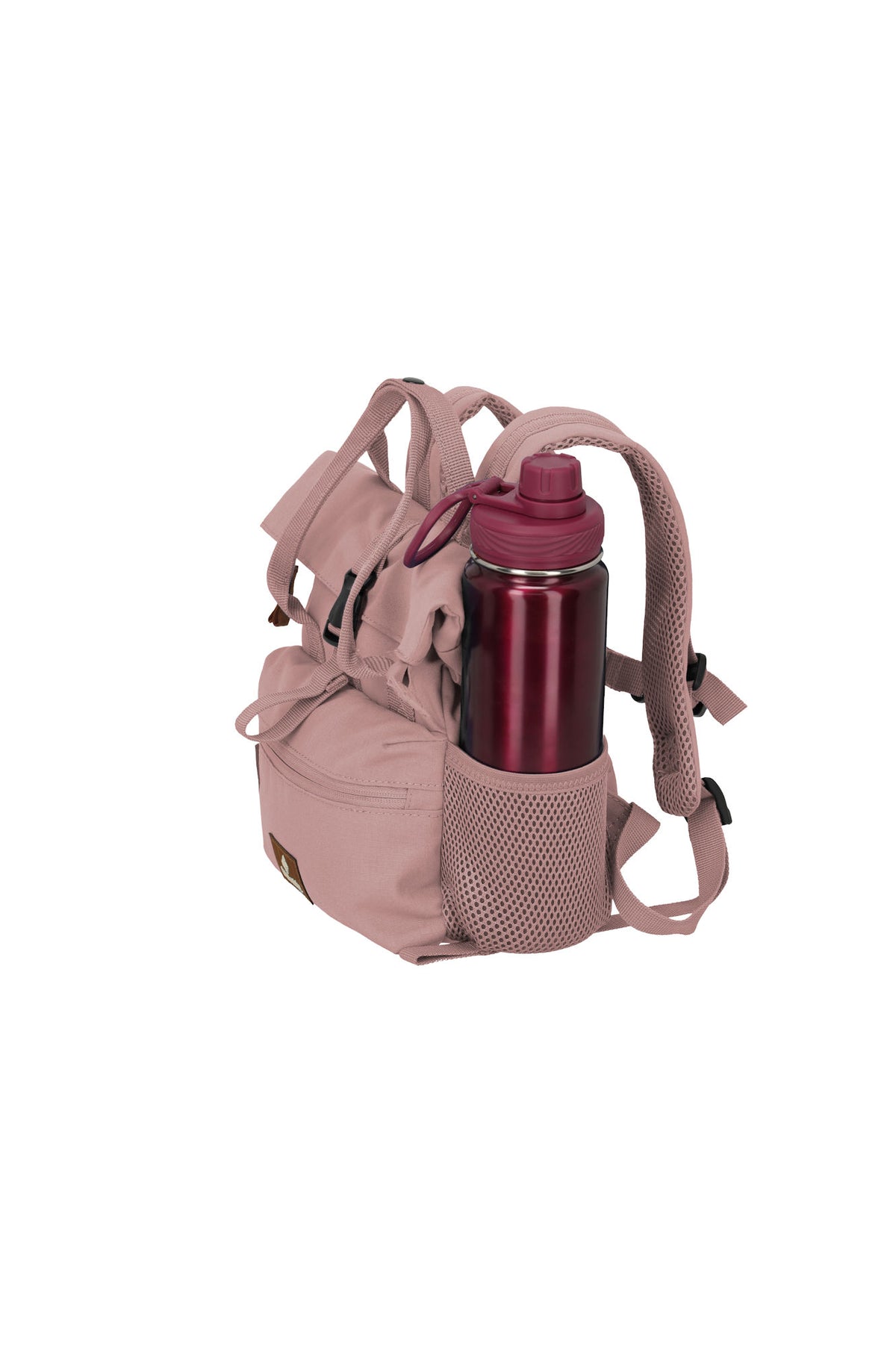 travelite BASICS Mini Rollup Rucksack 7–8 L – Smoky Rose