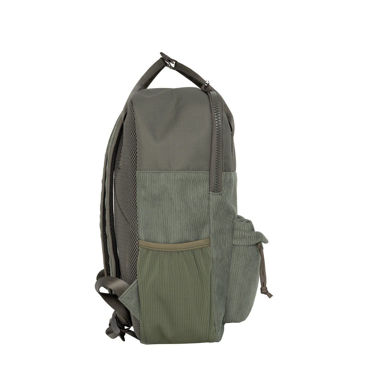 New Rebels Rucksack Ribbi Springfield mit Kordoptik und Tabletfach grün