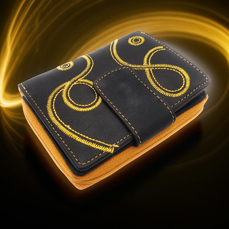 Jockey Club kleine echt Leder Damen Geldbörse Portemonnaie Loop mit RFID Schutz