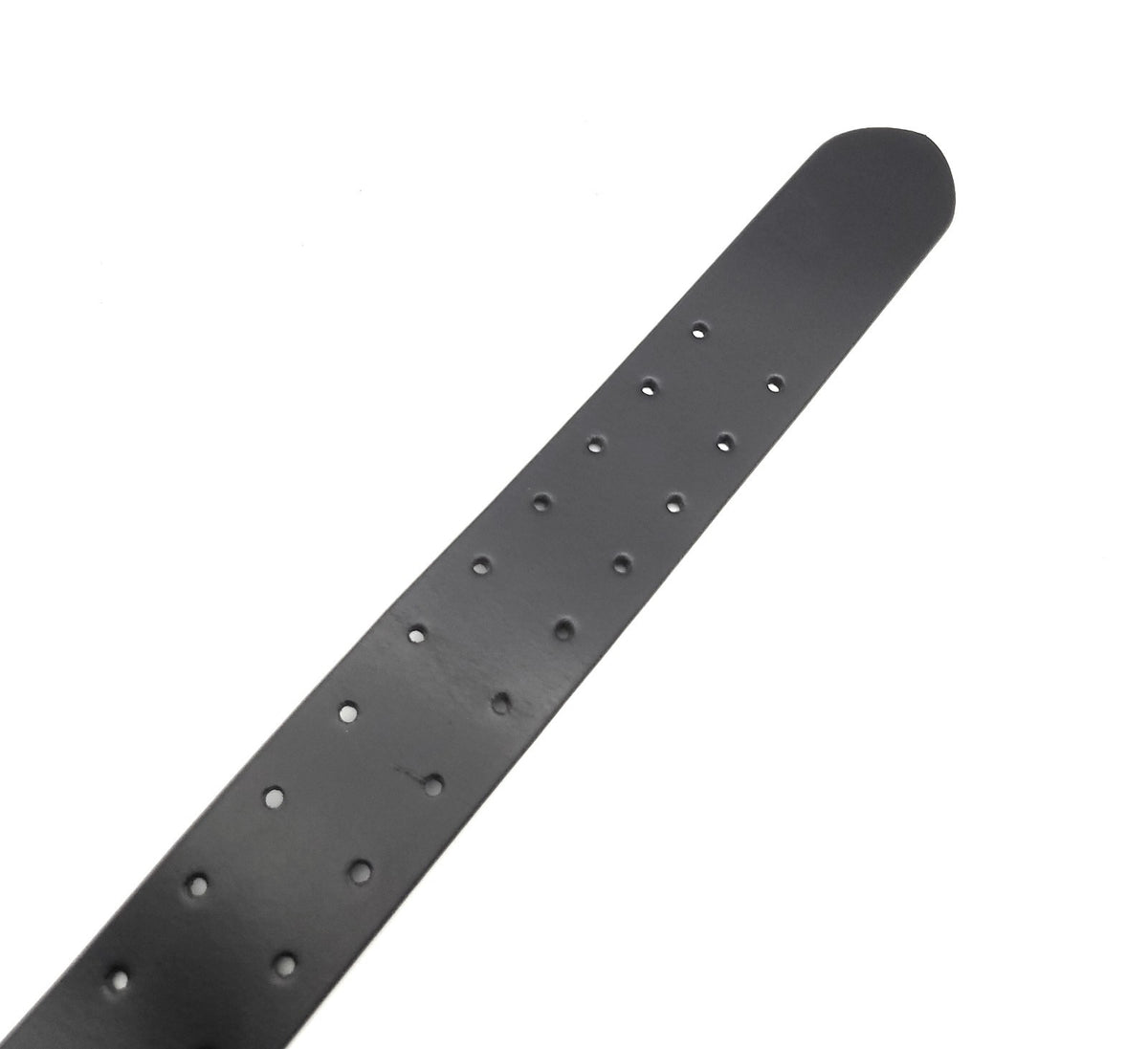 Arbeitergürtel / Handwerkergürtel / Arbeitsgürtel aus Büffelvollleder – 50 mm breit, 10-fach Lochung, doppelte Dornschließe, kürzbar, 115 cm Bundweite schwarz