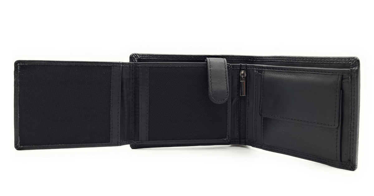 echt Leder Herren Geldbörse Portemonnaie Geldbeutel mit RFID Schutz Nappaleder inkl. Geschenkbox