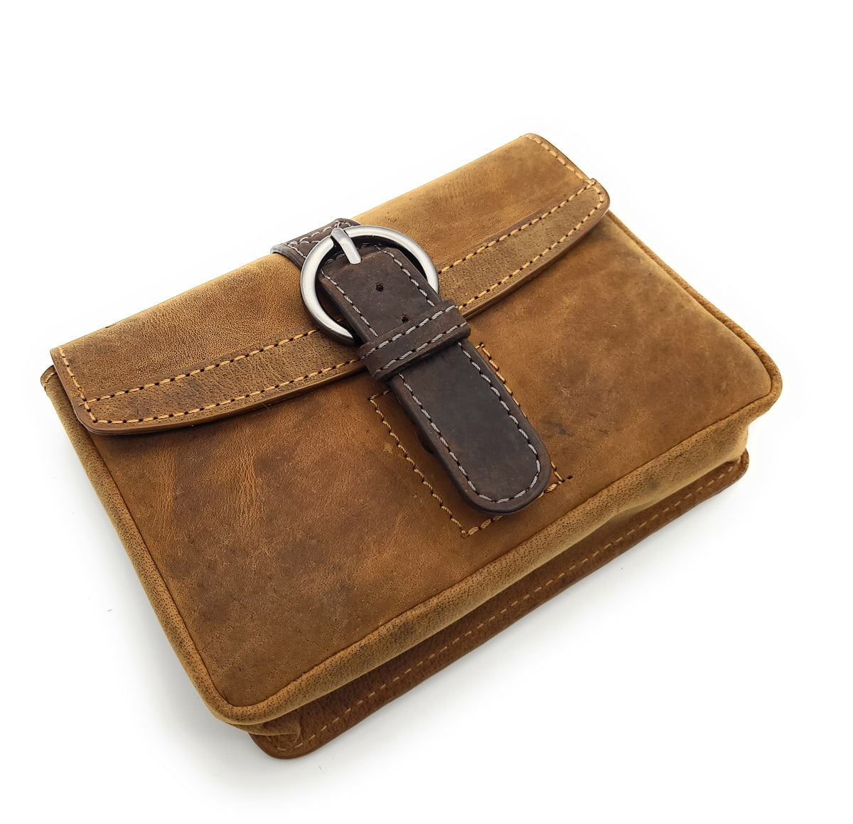 Jockey Club echt Leder Gürteltasche Bikertasche Hüfttasche Bauchtasche Vintage Hunterleder