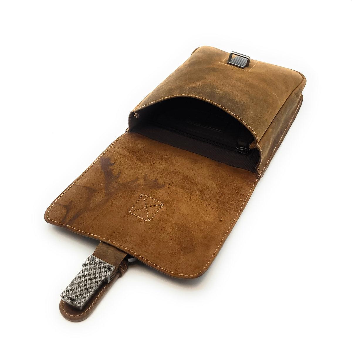 Jockey Club Gürteltasche aus Hunterleder mit Schultergurt