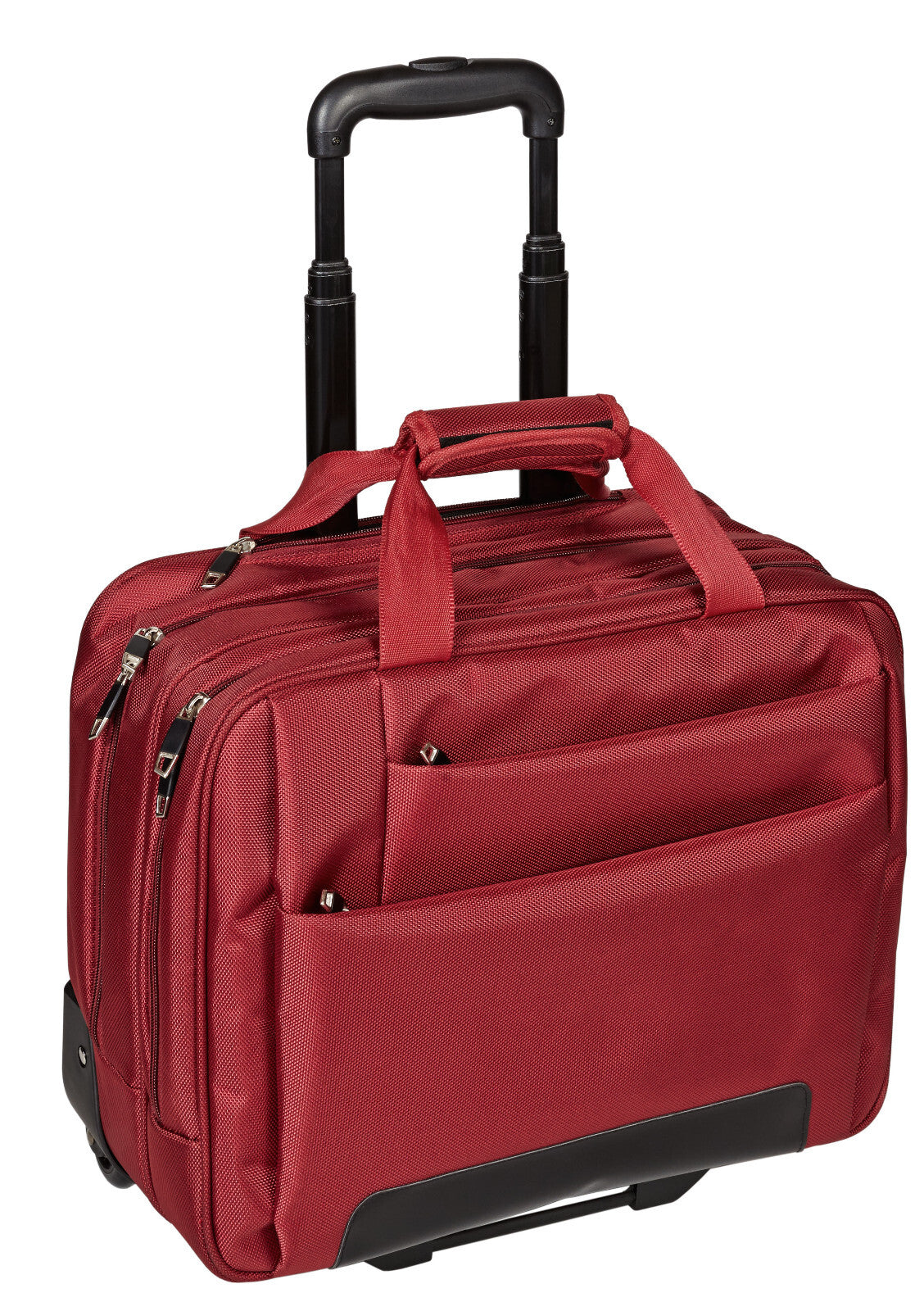 Dermata Office Case mit Trolley-System & Laptopfach 17", Nylon, Rot, 44,5 x 37 x 21 cm