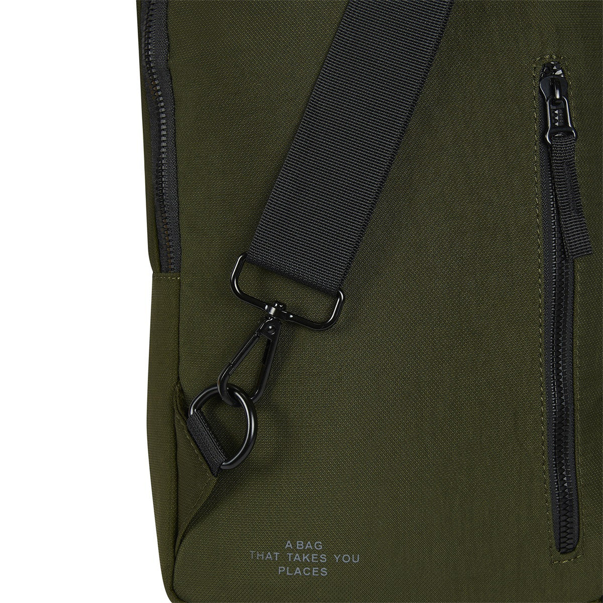 New Rebels Walden - Caldwell große Crossbody Bag – Nylon Umhängetasche mit Tabletfach & Sicherheitsfach oliv