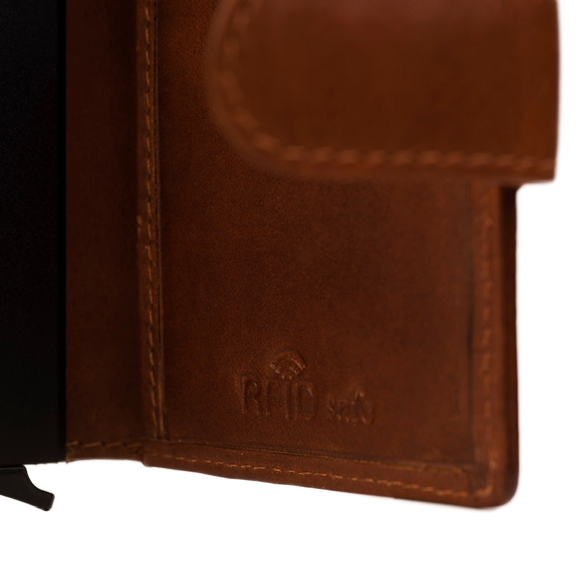 The Chesterfield Brand echt Leder Kreditkartenetui Smart Wallet Mini Geldbörse Loughton cognac