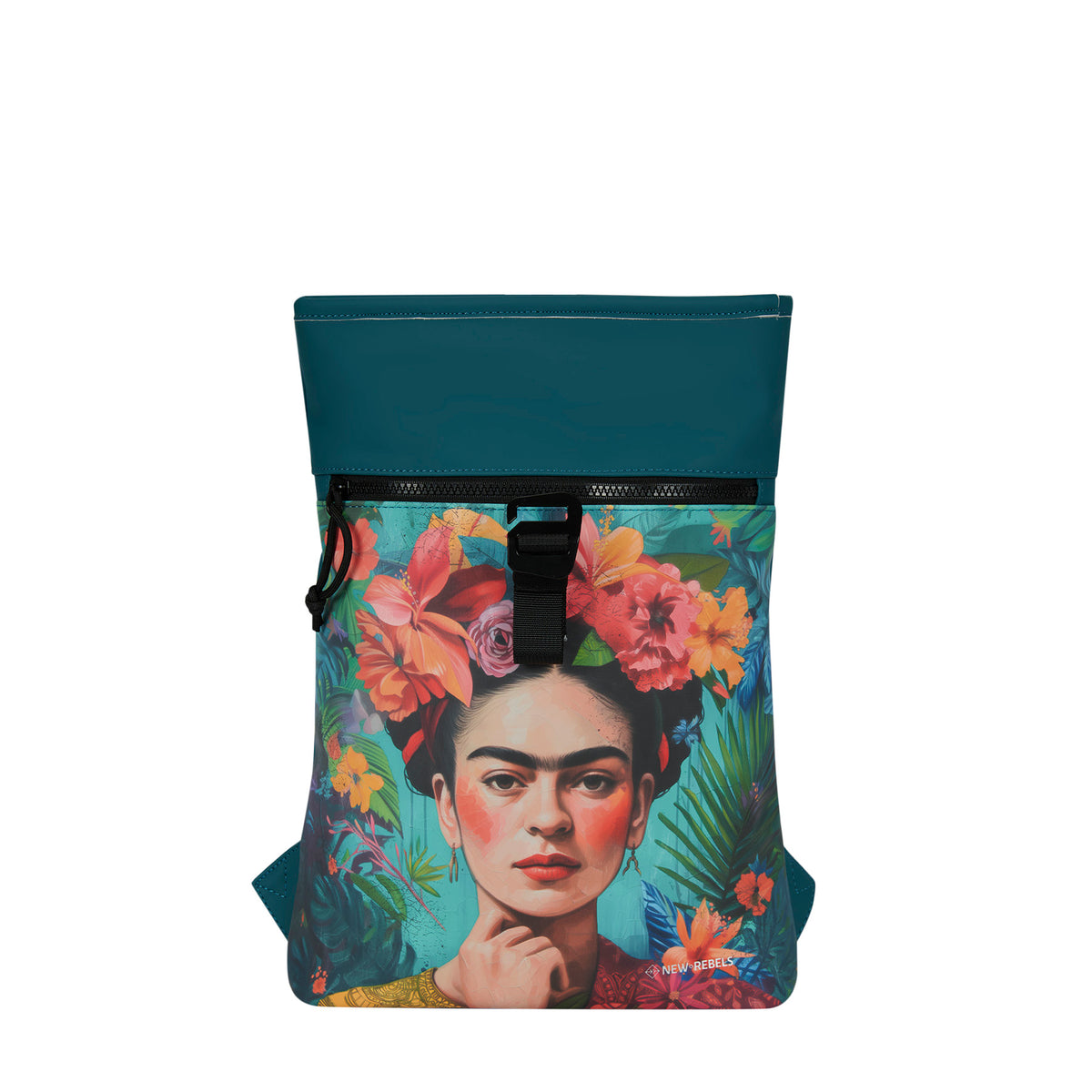 New Rebels Rolltop-Rucksack – Haken- und Reißverschluss