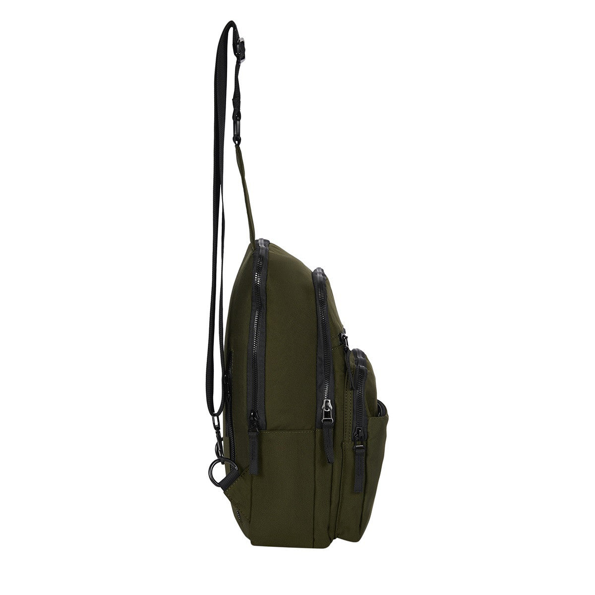 New Rebels Walden - Caldwell große Crossbody Bag – Nylon Umhängetasche mit Tabletfach & Sicherheitsfach oliv