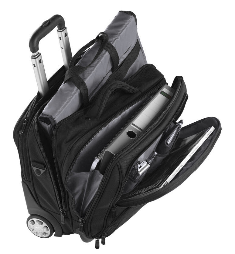 Dermata Business Notebook Trolley Laptop Pilotenkoffer Aktenkoffer bis 17" schwarz