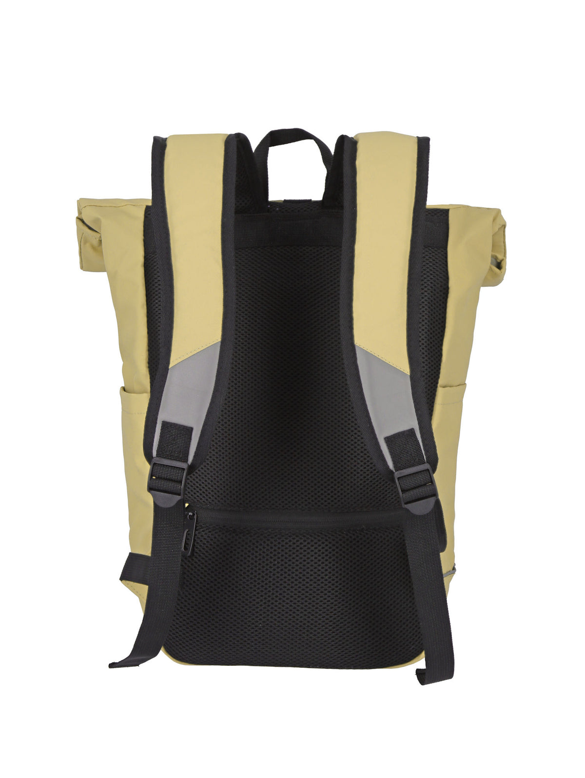 Travelite Rollup Fahrrad Rucksack Kurierrucksack Daypack aus wasserfester Plane mit Reflektoren gelb
