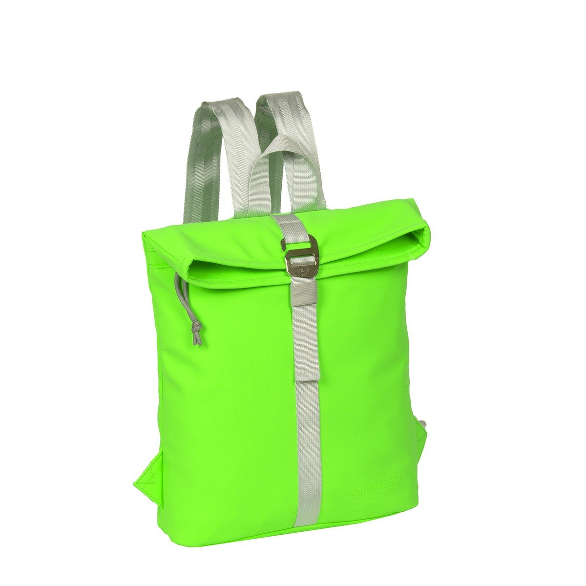New Rebels Mart Roll Up Rolltop City Rucksack Los Angeles wasserabweisend neon grün