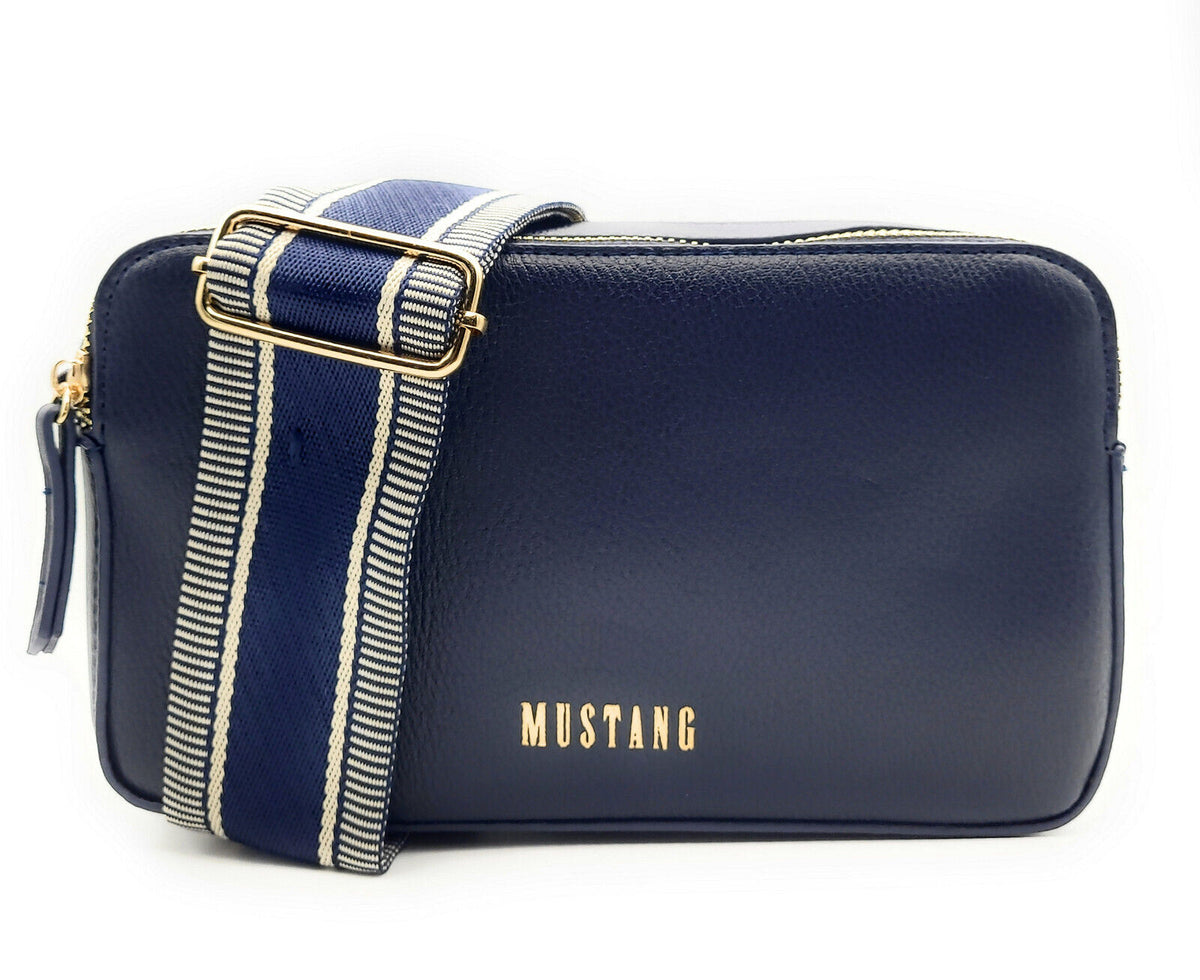 Mustang kleine Damen Handtasche Umhängetasche Crossbag "Amondans" navy blau