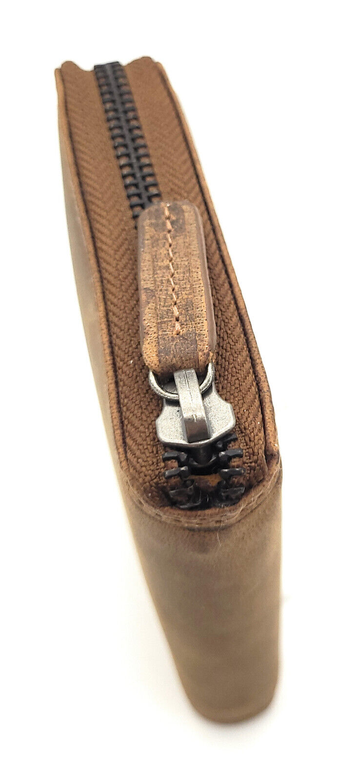 Jockey Club Leder Geldbörse mit RFID-Schutz – Büffelleder Vintage Braun