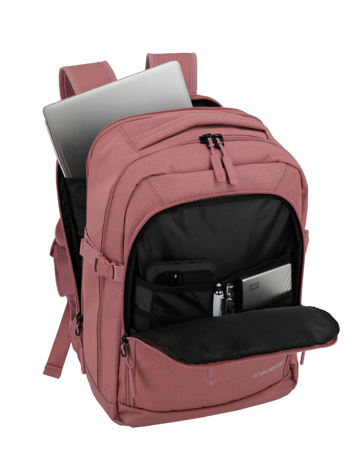 Travelite Kick Off Cabin Rucksack 20–23 Liter Rosé