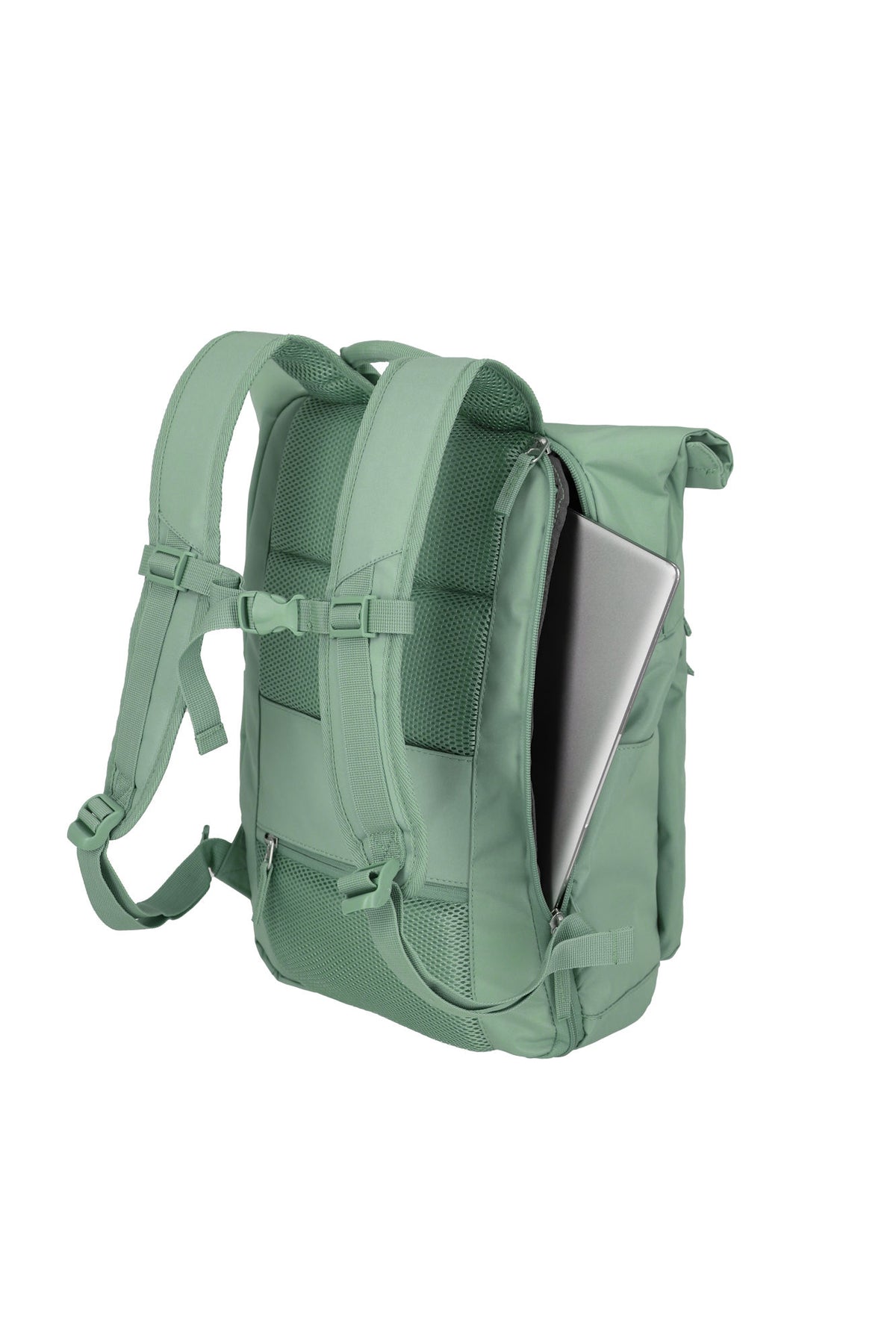 Travelite Basic Rollup Rucksack 35 Liter Salbeigrün – Produktansicht 5