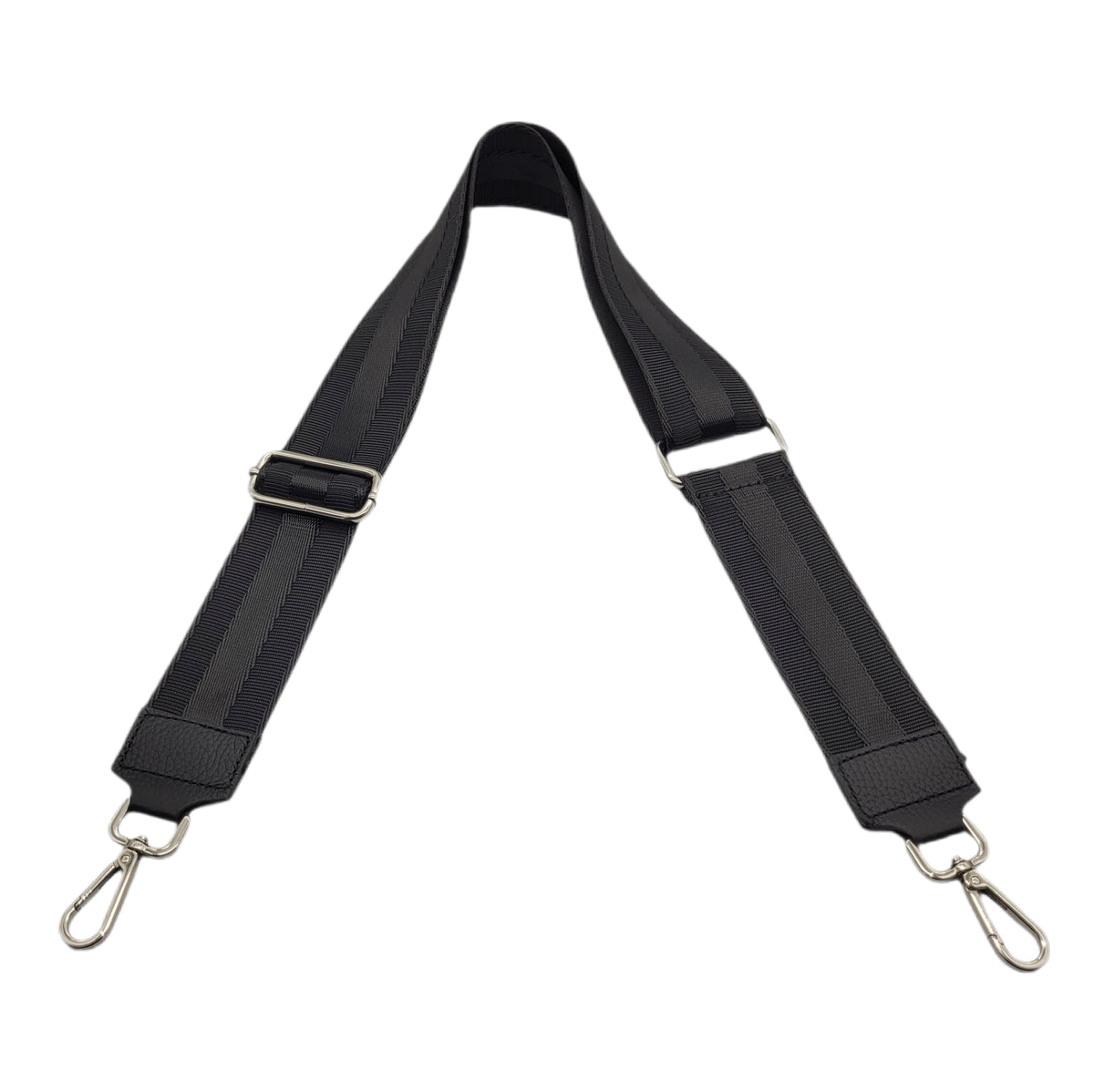 Handtaschengurt Wechselgurt 5cm – Made in Italy | Schwarz/Silber