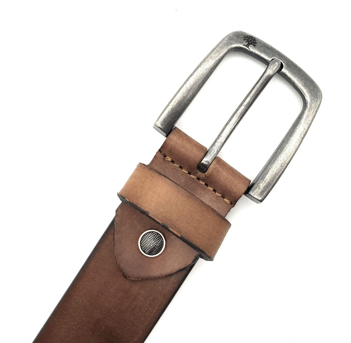 echt Leder Herren Gürtel Ledergürtel Büffelleder Jeansgürtel 90cm braun