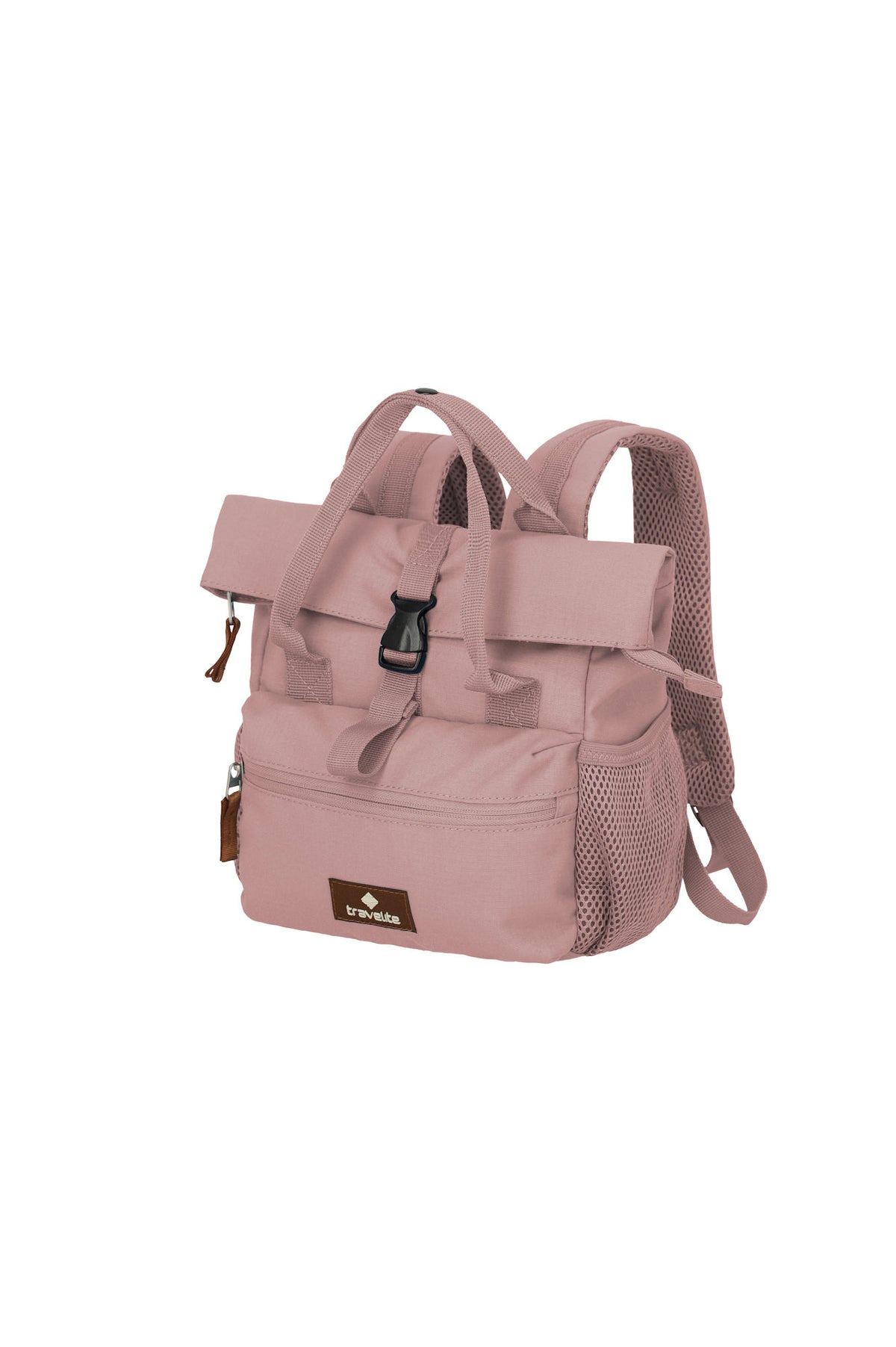 travelite BASICS Mini Rollup Rucksack 7–8 L – Smoky Rose