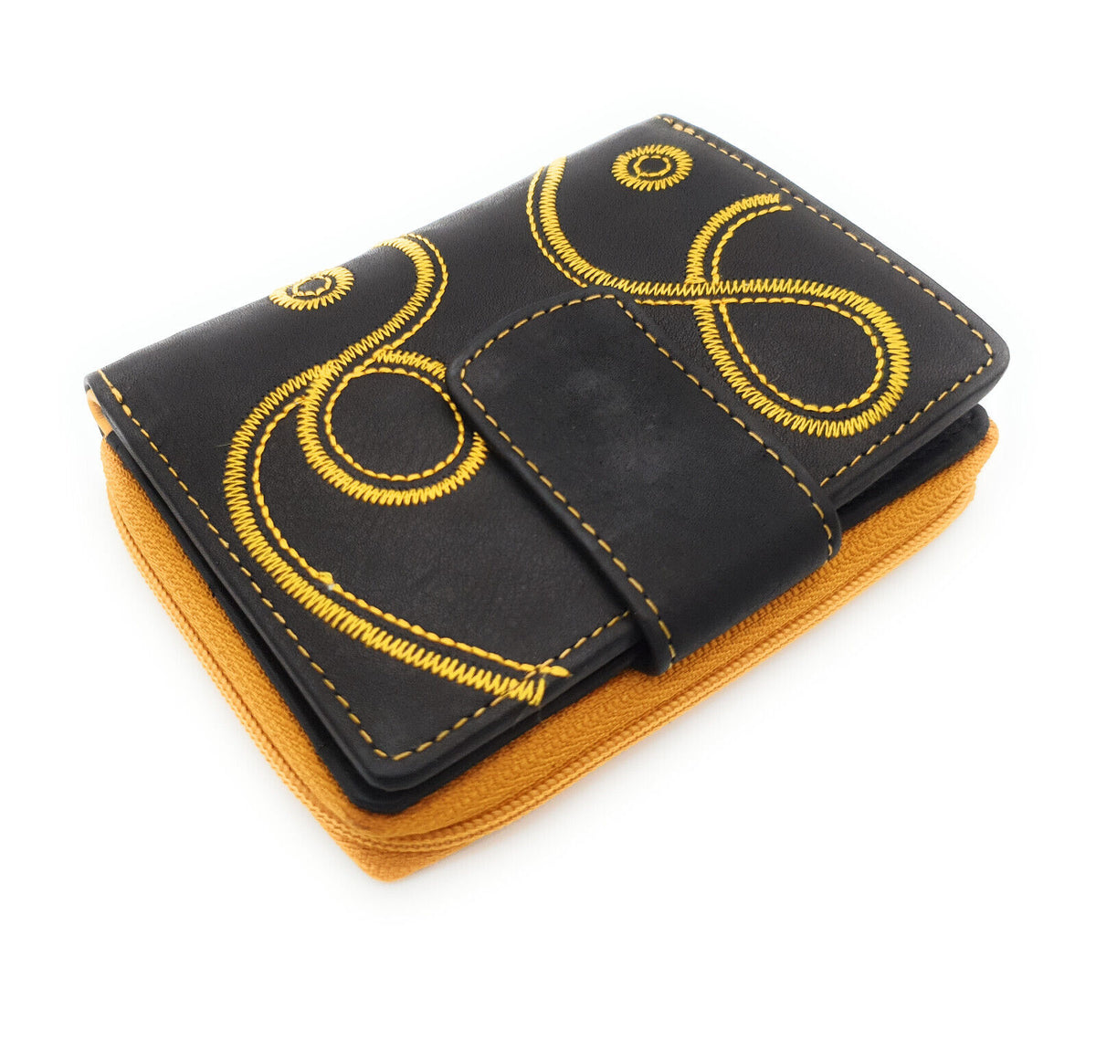 Jockey Club kleine echt Leder Damen Geldbörse Portemonnaie Loop mit RFID Schutz