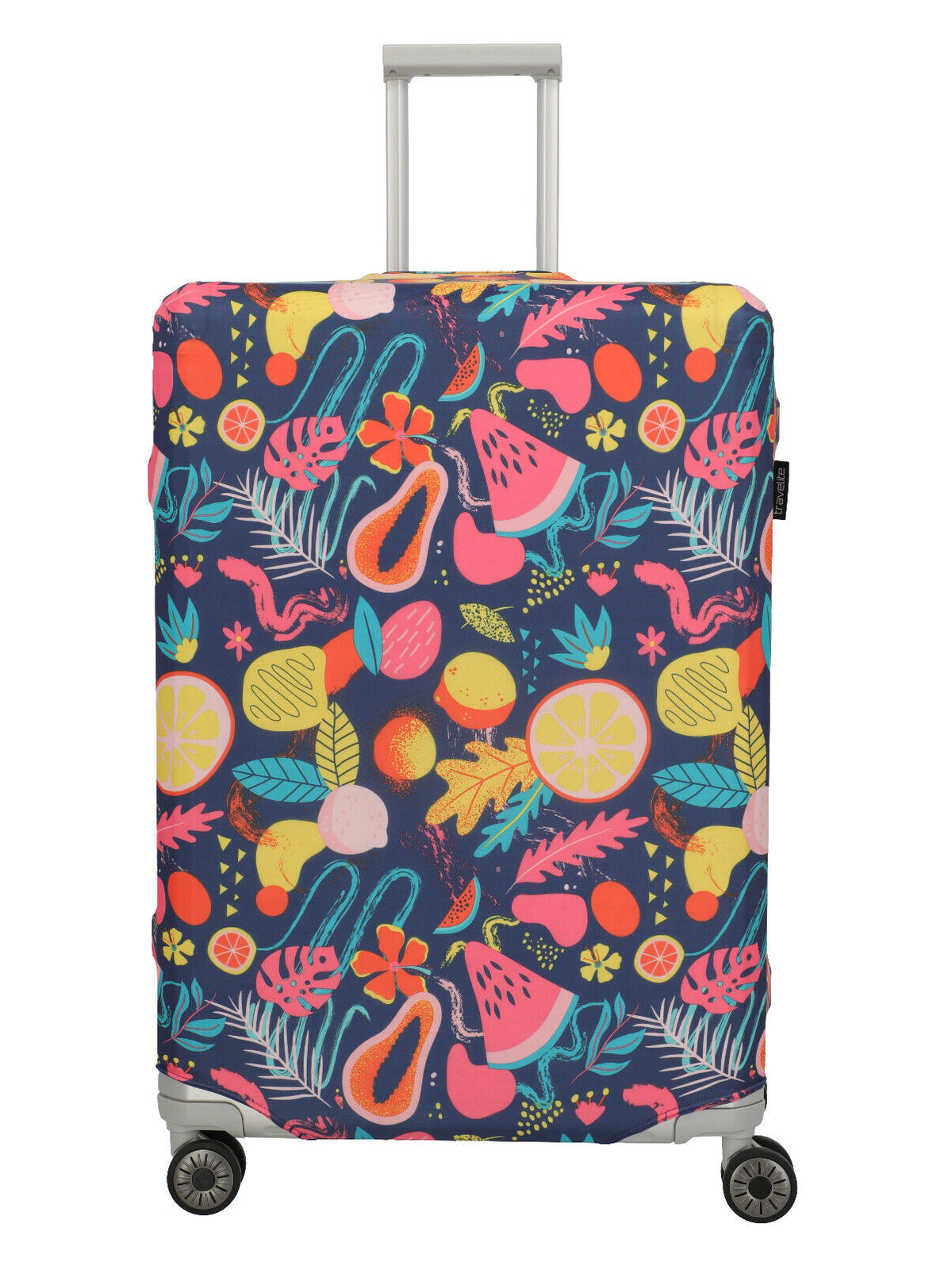 Travelite Kofferschutzhülle Kofferhülle L für große Koffer bis max 77x52x29cm Obst