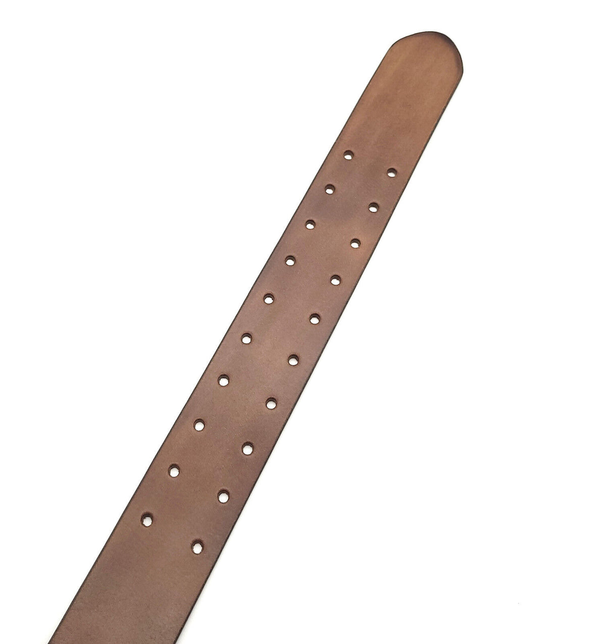 Arbeitergürtel / Handwerkergürtel / Arbeitsgürtel aus Büffelvollleder – 50 mm breit, 10-fach Lochung, doppelte Dornschließe, kürzbar, 95 cm Bundweite
