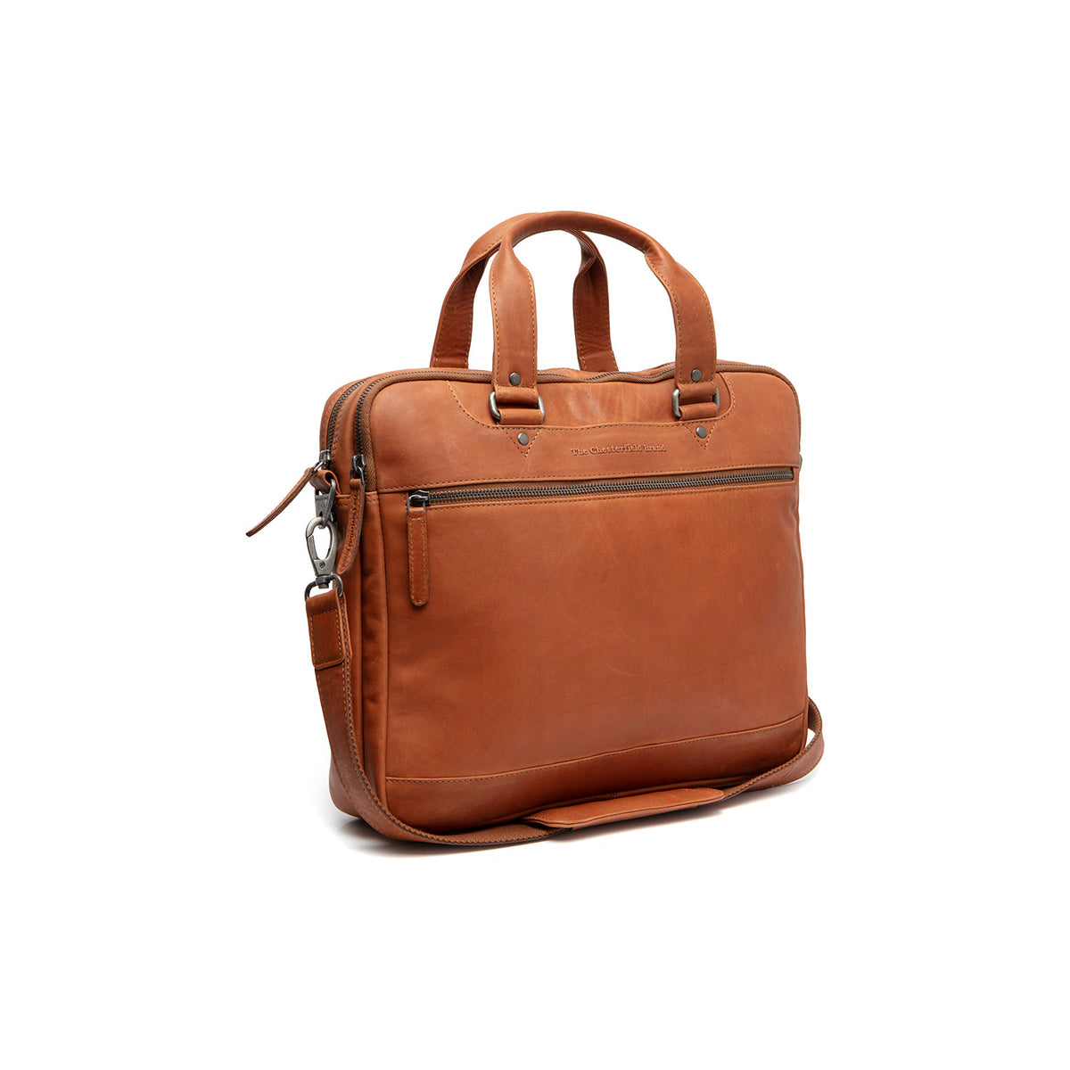 The Chesterfield Brand Montara Laptoptasche Leder Cognac 15 Zoll Businesstasche
