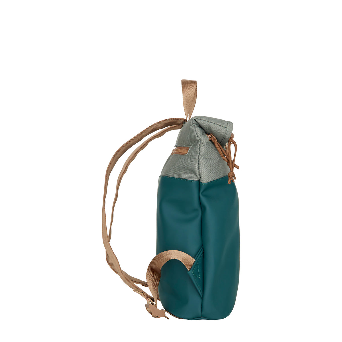 New Rebels Ferron Roll Up Rolltop City Rucksack Los Angeles wasserabweisend Petrol Grün Kupfer