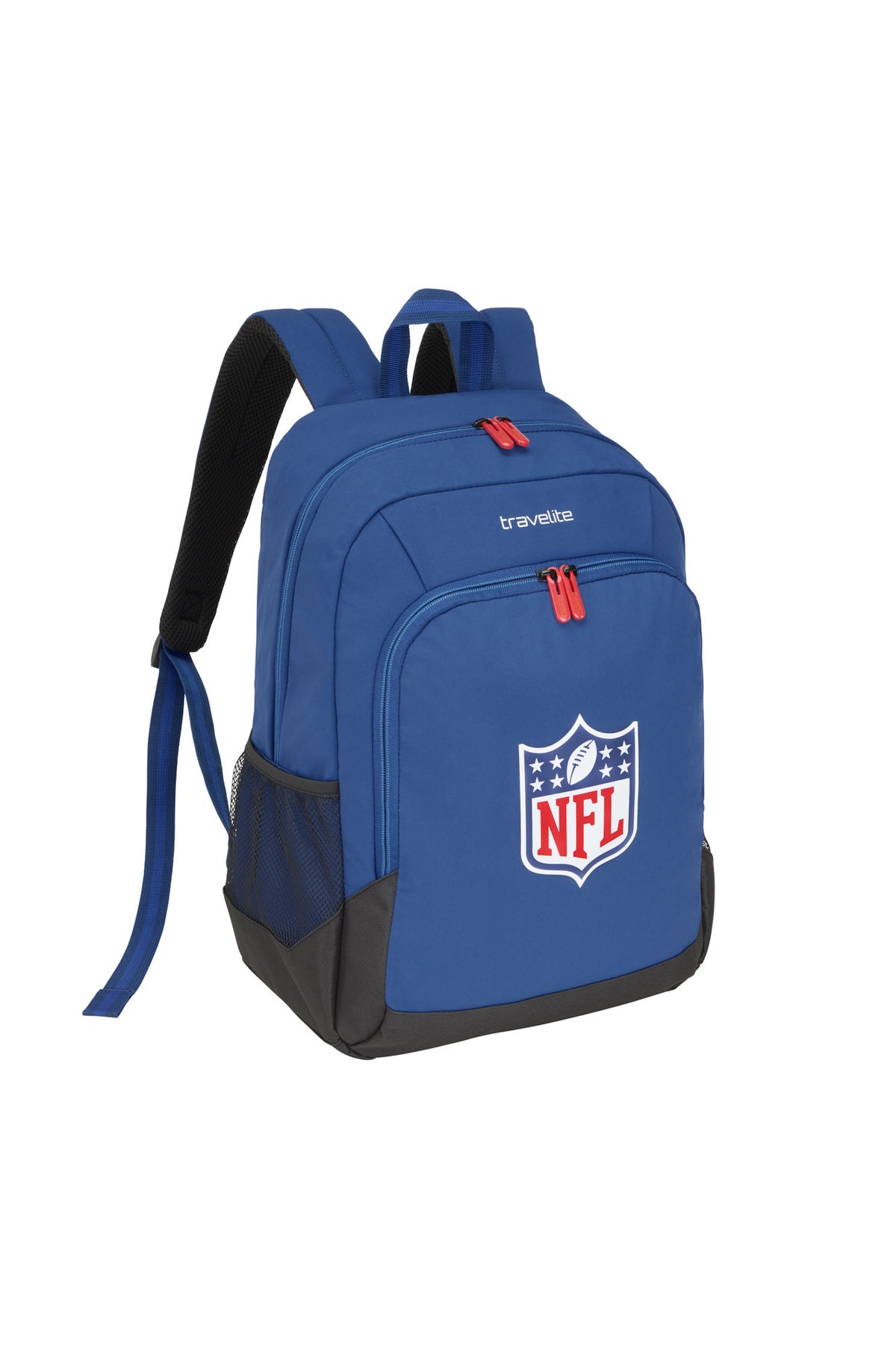 travelite x NFL College Rucksack NFL Shield Blau – 24 l, Laptopfach bis 15 Zoll