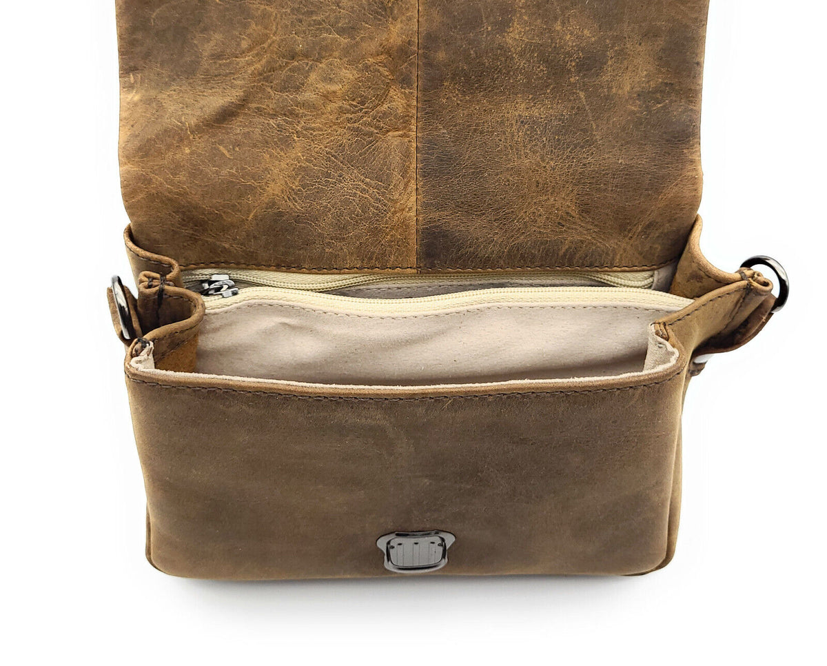 Leder Gürteltasche Bikertasche Jagdtasche Hüfttasche Bauchtasche Schultergurt