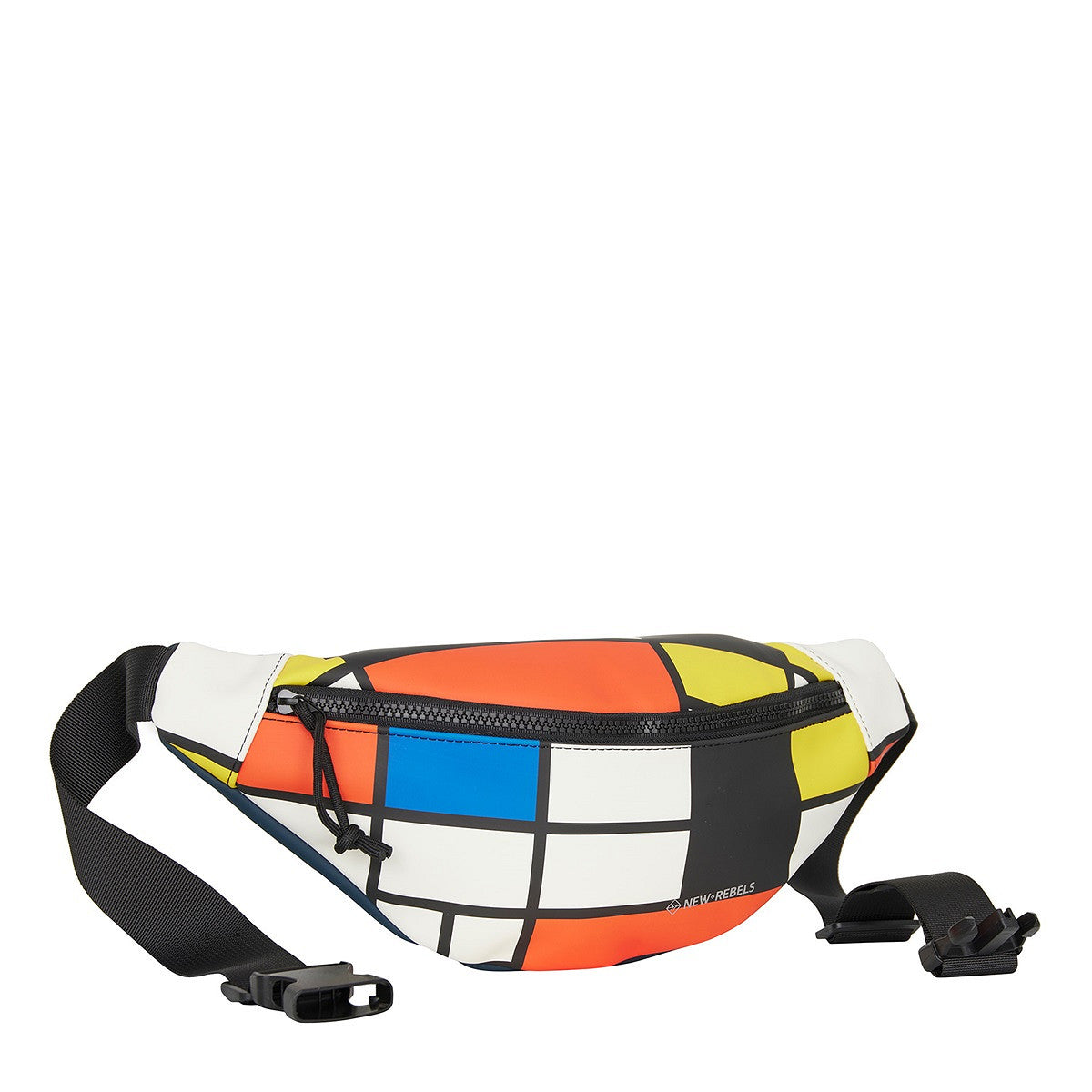 New Rebels Brooklyn Waistbag – Bauchtasche im Mondrian-Stil, wasserabweisend & leicht