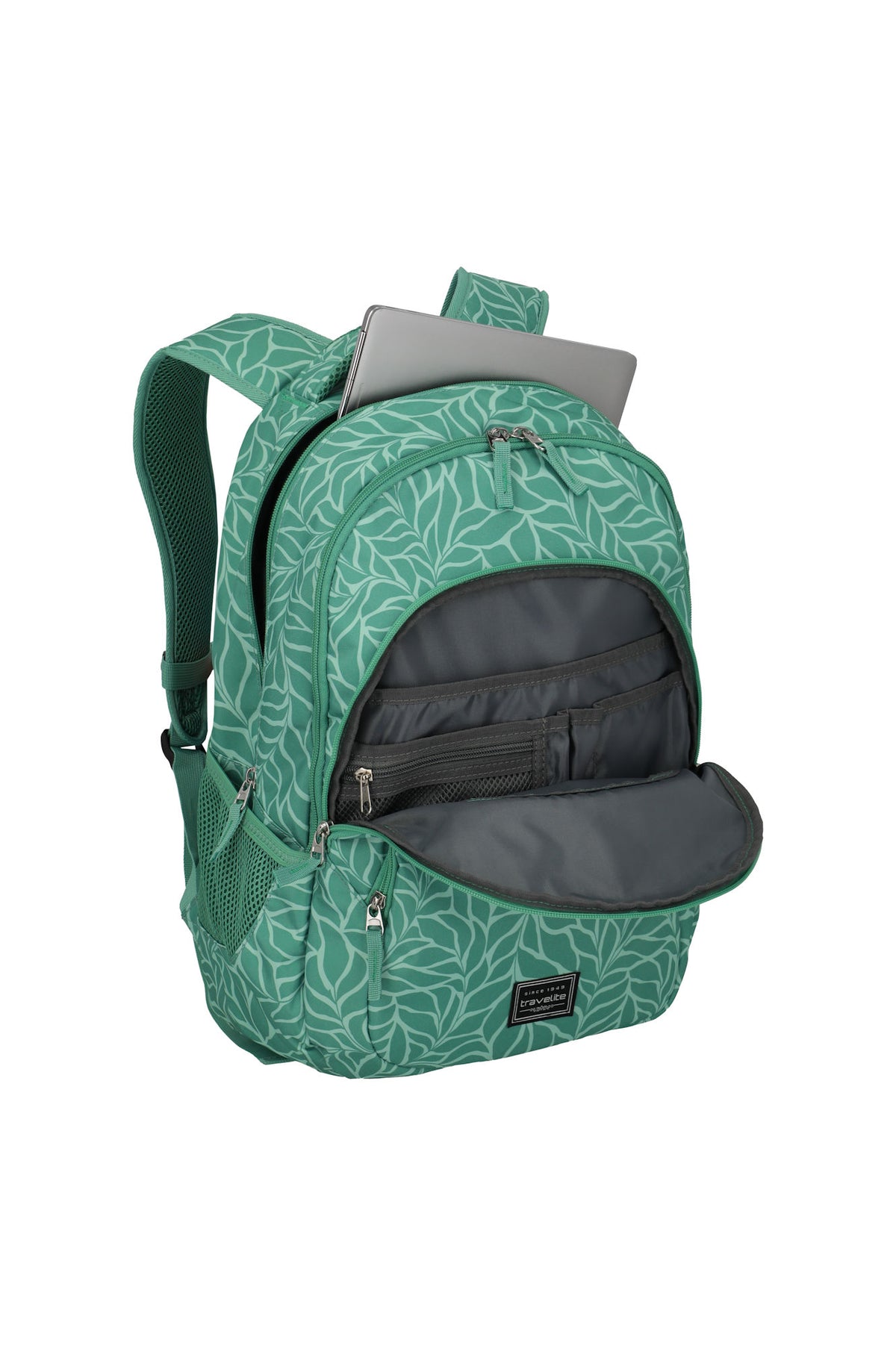 Travelite Basics Rucksack 22 l mit 15,6" Laptopfach Print Green