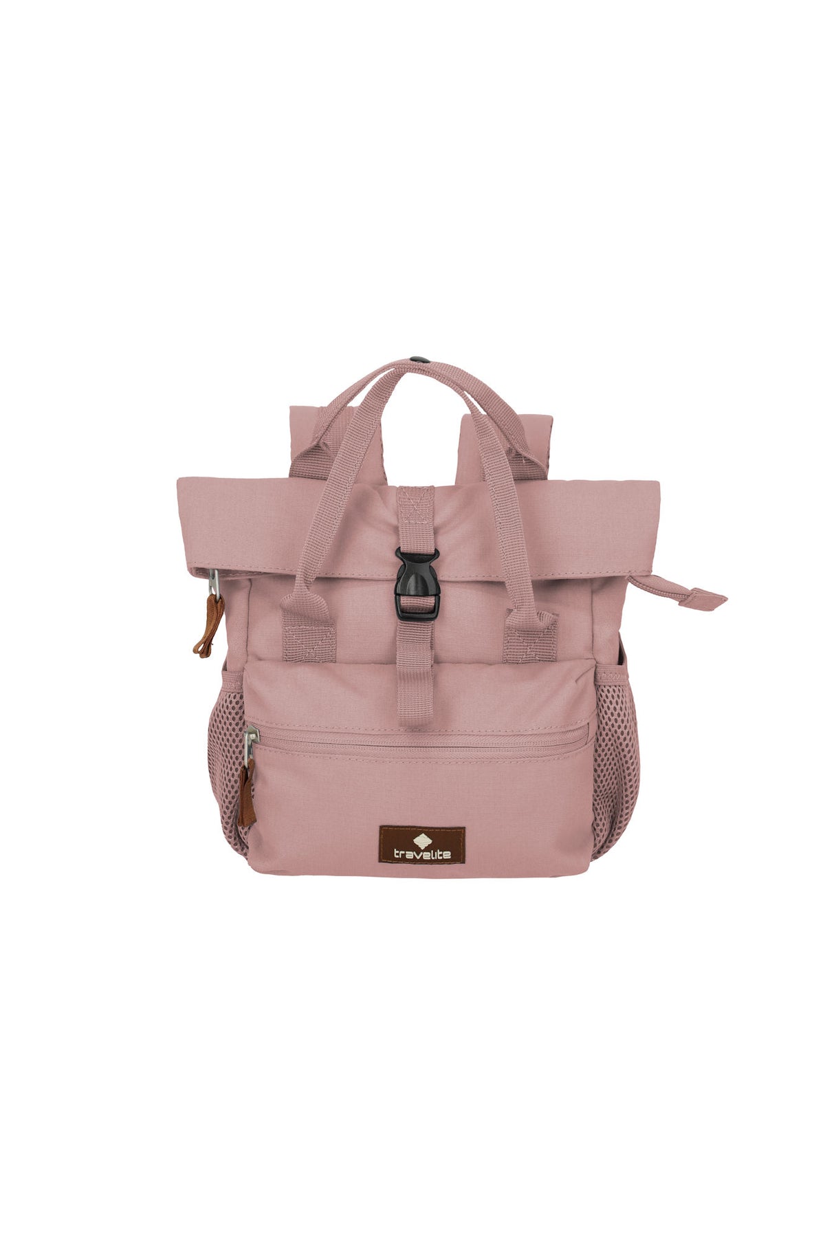 travelite BASICS Mini Rollup Rucksack 7–8 L – Smoky Rose