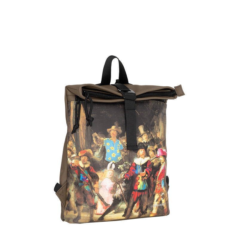 New Rebels Los Angeles Cityrucksack „Die Nachtwache“ – Stylischer Kunst-Rucksack, wasserfest & leicht