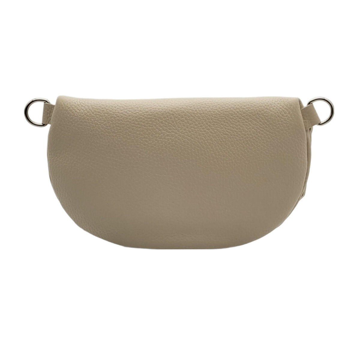 echt Leder Damen Crossbag Umhängetasche Schultertasche Handtasche made in Italy beige