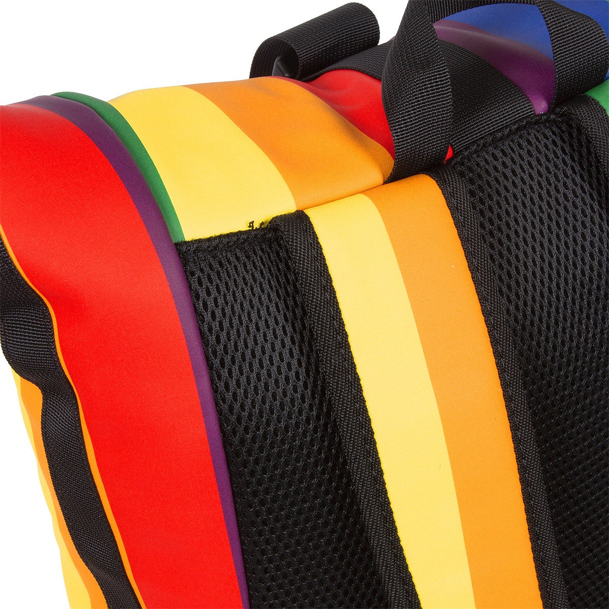 New Rebels New York Rolltop Rucksack Regenbogen – wasserabweisend, 15" Laptopfach, 15 L