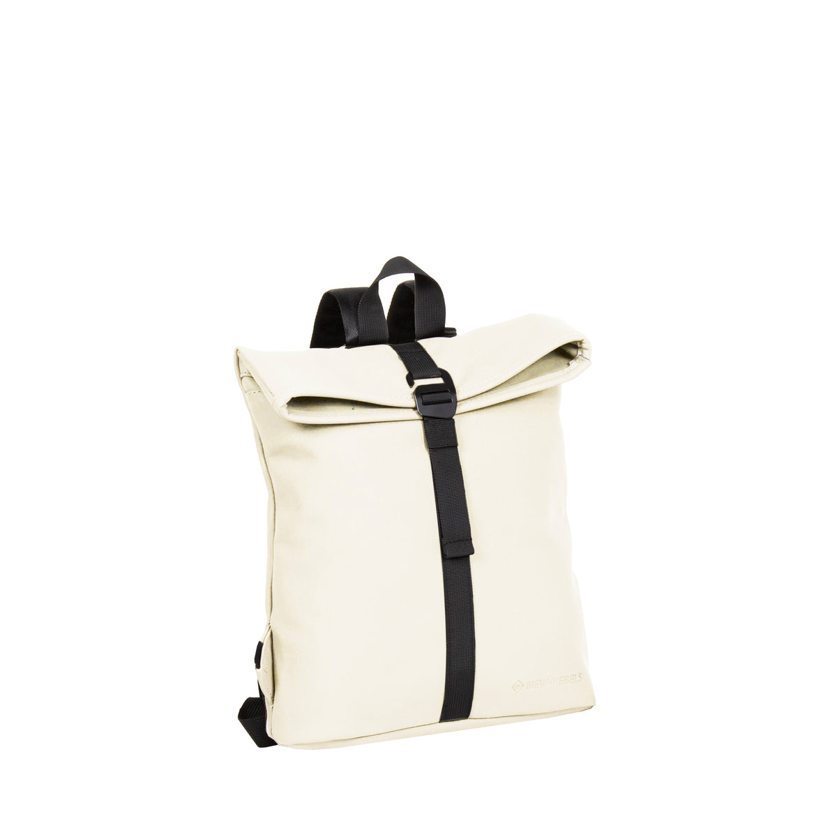 New Rebels Mart Roll Up Rolltop City Rucksack Los Angeles wasserabweisend cremeweiß