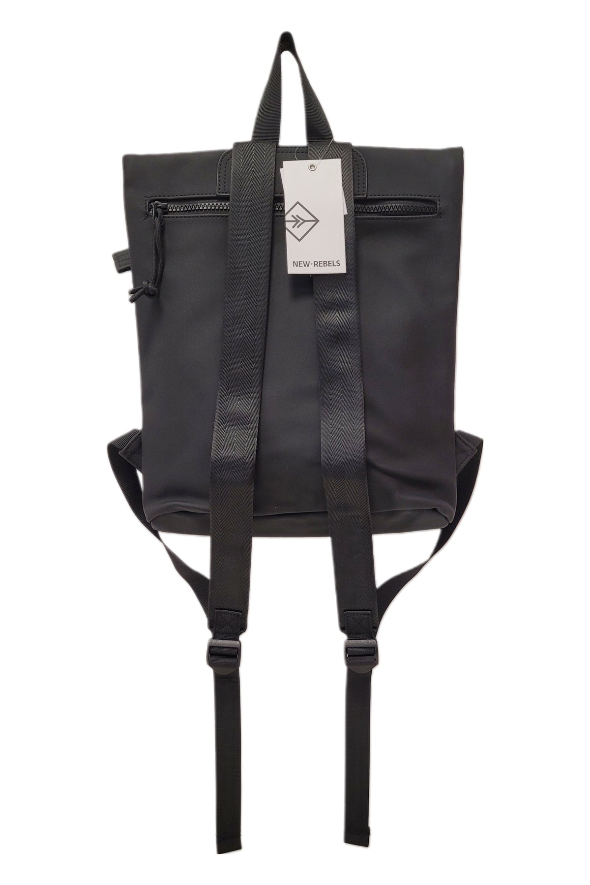 New Rebels Mart Roll Up Rolltop City Rucksack Los Angeles wasserabweisend schwarz