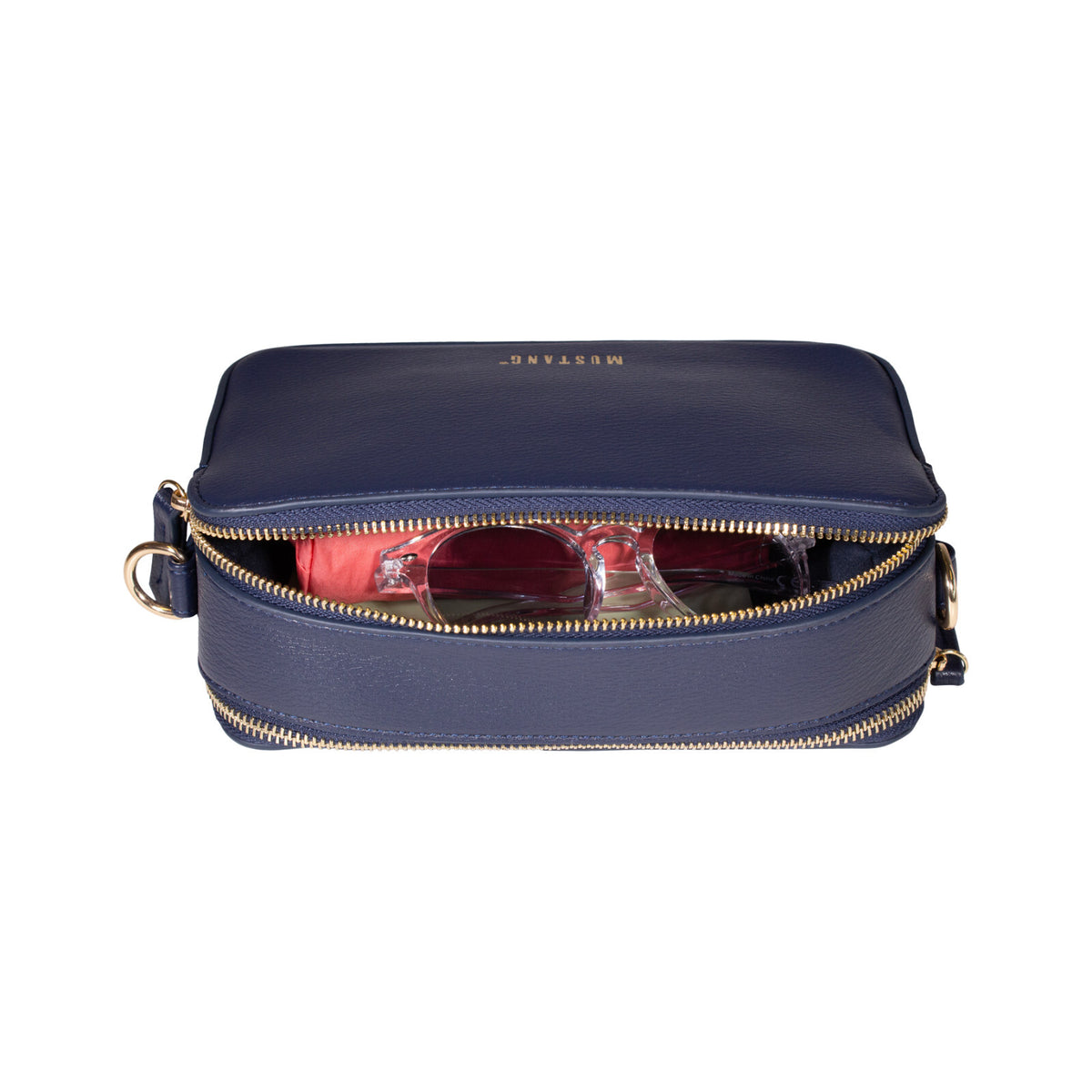 Mustang kleine Damen Handtasche Umhängetasche Crossbag "Amondans" cognac braun