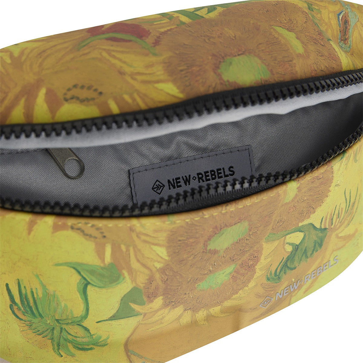 New Rebels Brooklyn Waistbag – Bauchtasche mit Van Gogh Sonnenblumen, wasserabweisend & leicht