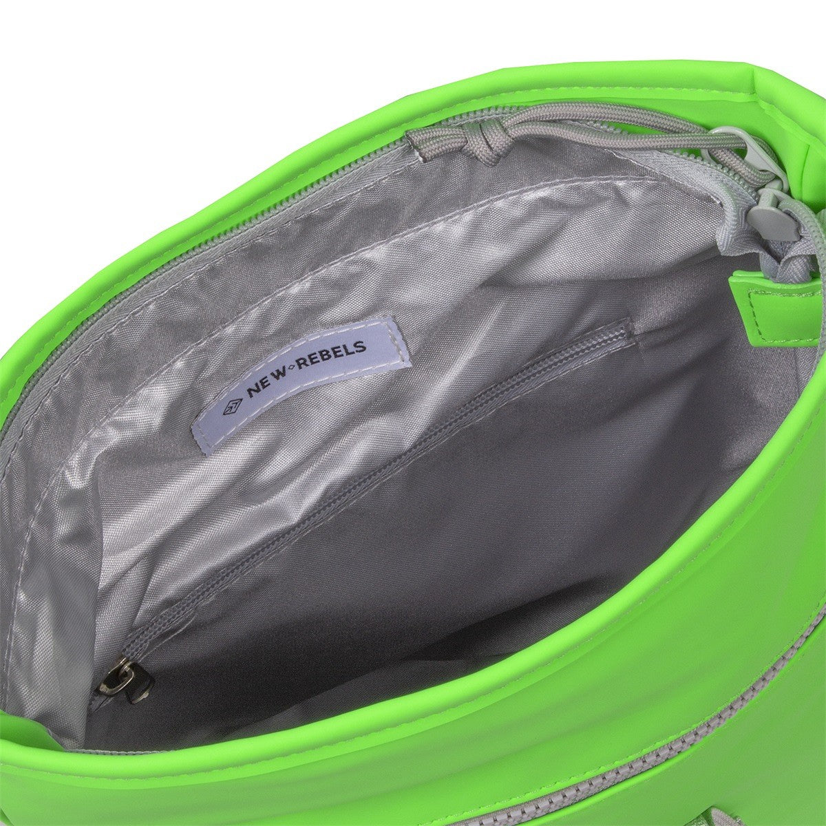 New Rebels Mart Roll Up Rolltop City Rucksack Los Angeles wasserabweisend neon grün