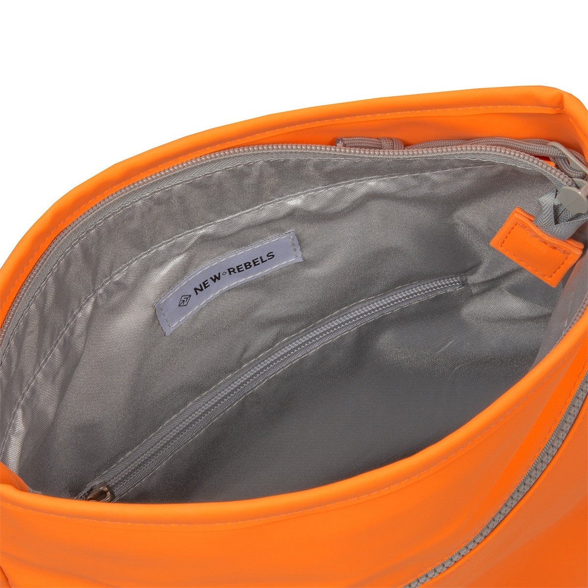 New Rebels Mart Roll Up Rolltop City Rucksack Los Angeles wasserabweisend neon orange