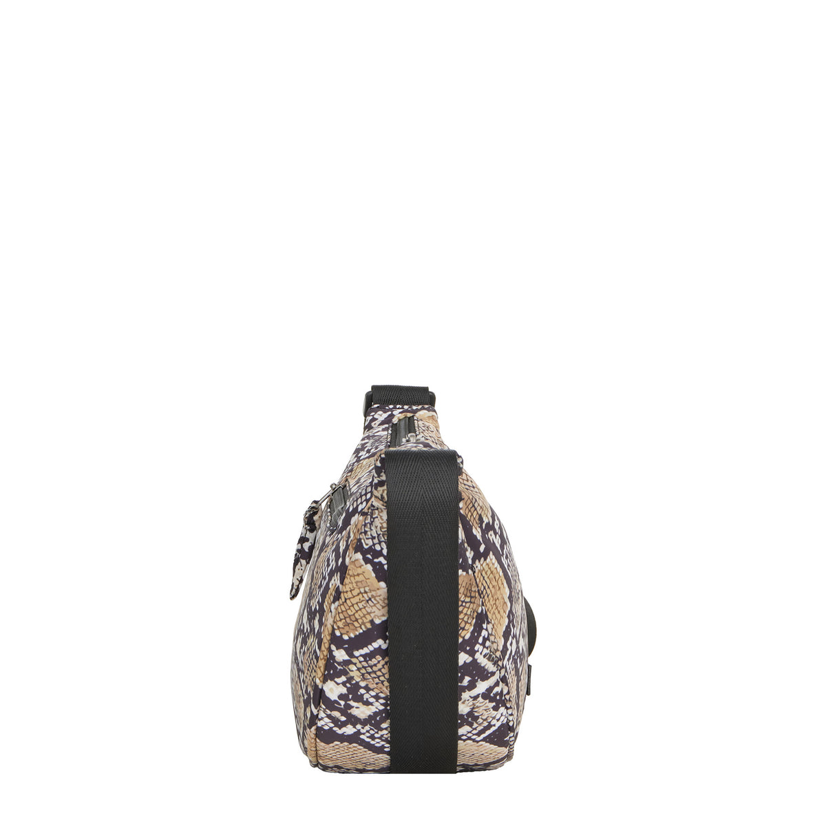 New Rebels Moonbag „Stay Wild" – Crossbody-Tasche mit Schlangen-Print, Nylon, 32 × 16 cm