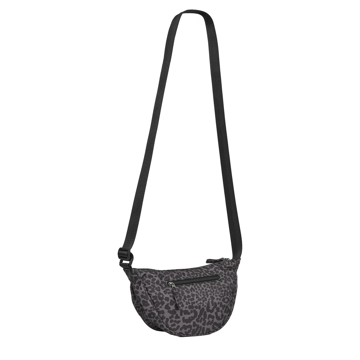 New Rebels Moonbag „Stay Wild" – Crossbody-Tasche mit Leopard-Print black, Nylon, 32 × 16 cm