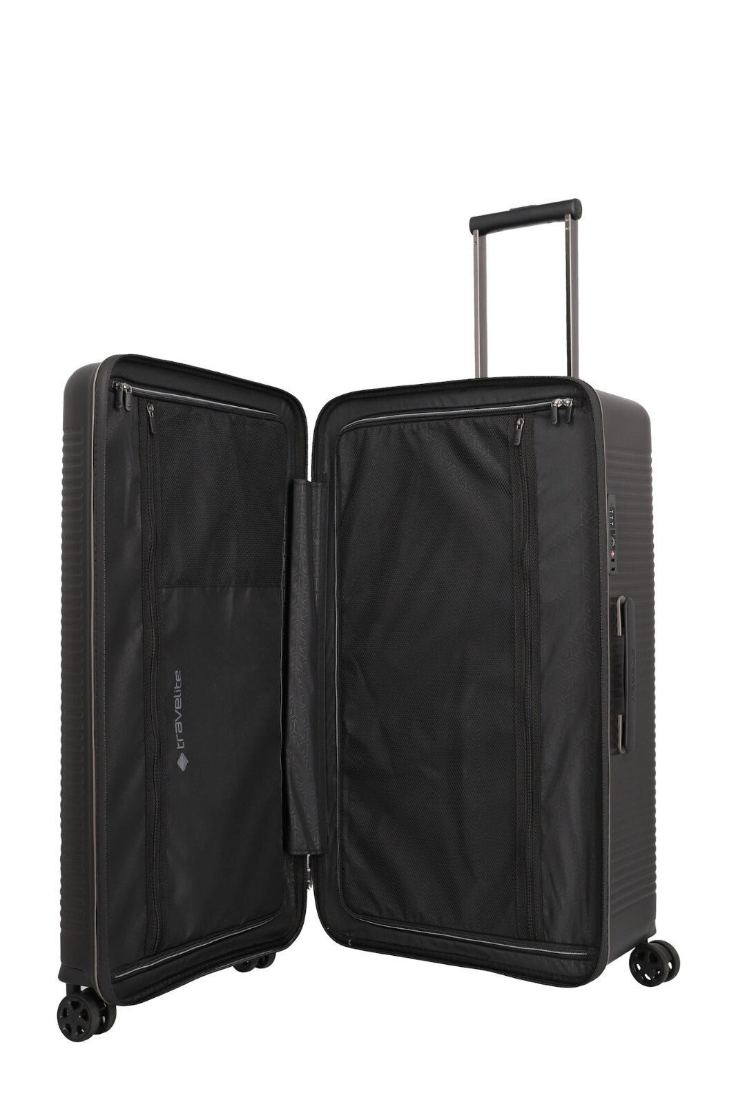 Travelite Roomer Trolley L – Tiefer XXL-Hartschalenkoffer (101 l) für Helme & Skischuhe, TSA-Schloss, 4 Rollen | Video