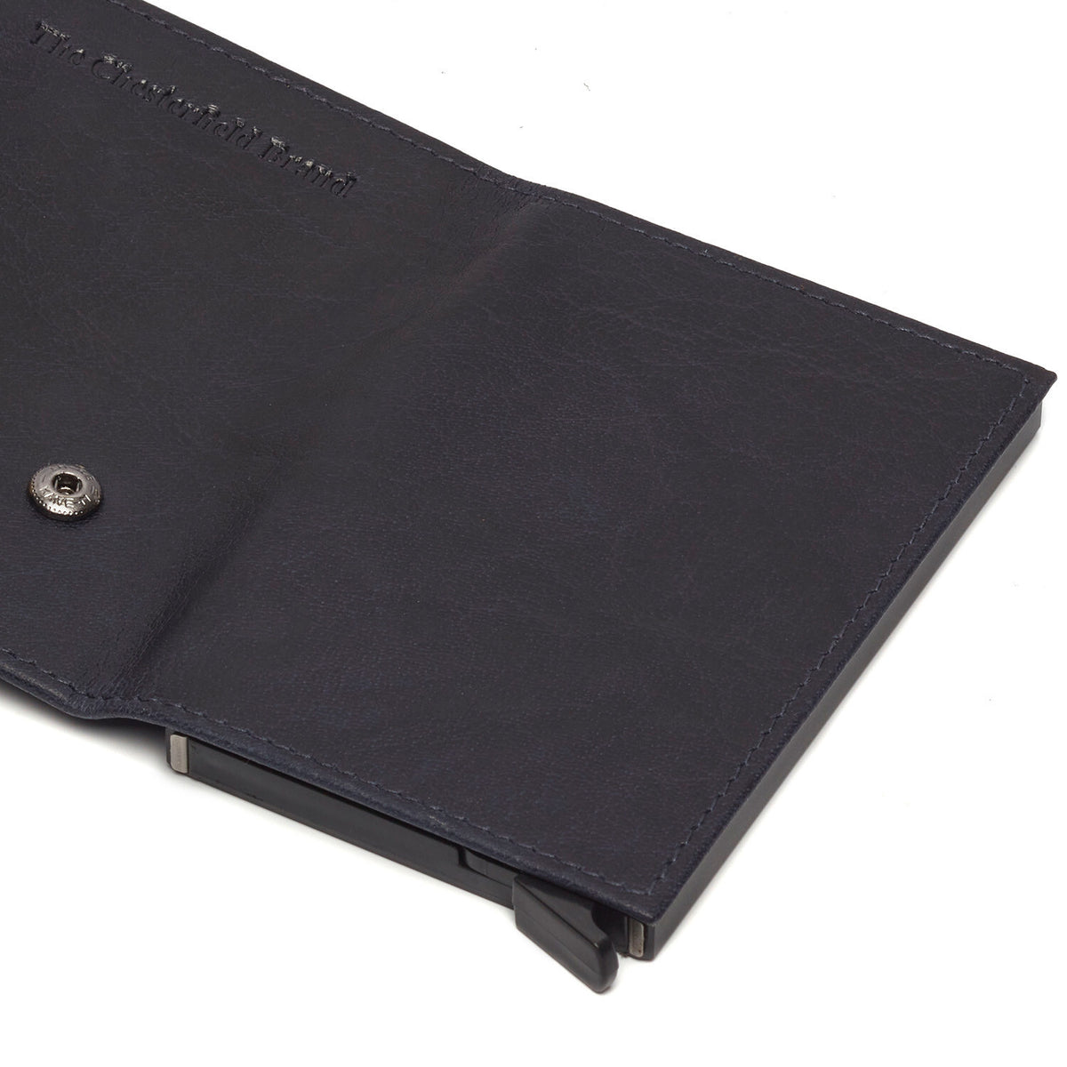The Chesterfield Brand echt Leder Kreditkartenetui Mini Geldbörse Mannheim navy blau