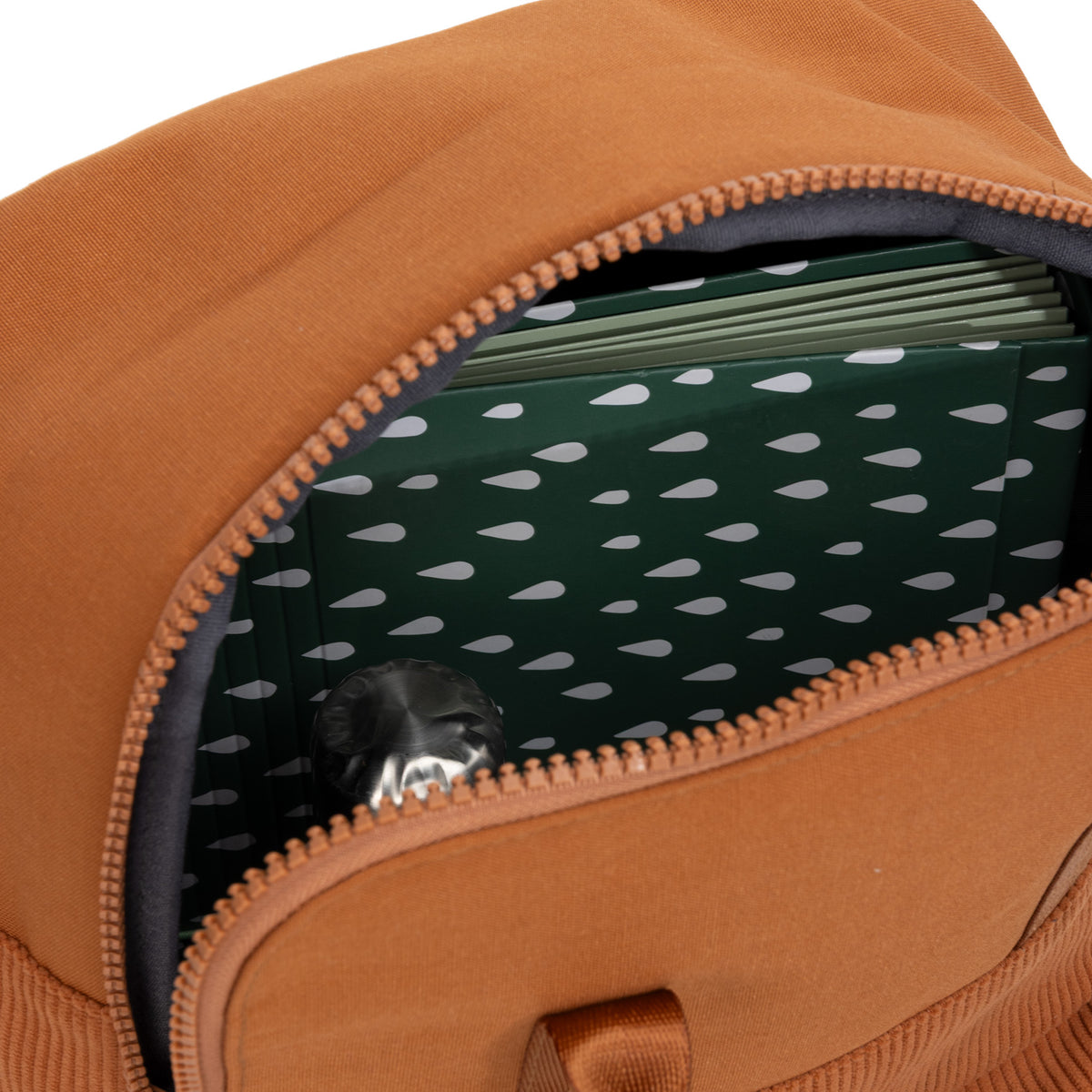 New Rebels Rucksack Ribbi Springfield mit Kordoptik und Tabletfach coffee braun